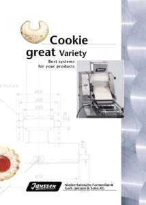 Cookie great Variety Best systems for your products  Niederrheinische Formenfabrik