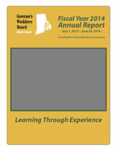 Fiscal Year[removed]Annual Report · July 1, 2013 – June 30, 2014 ·  (Including WIA-related information and outcomes)
