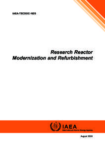 IAEA-TECDOC[removed]Research Reactor Modernization and Refurbishment  August 2009