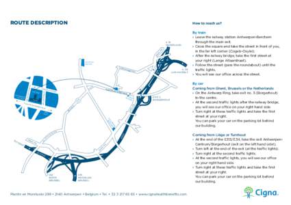 ROUTE DESCRIPTION  How to reach us? SI