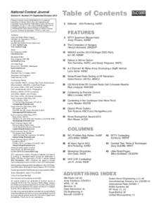 National Contest Journal Volume 41 Number 5  September/October 2013 National Contest Journal (ISSN[removed]is published bimonthly in January, March, May, July, September and November by the American Radio Relay Lea