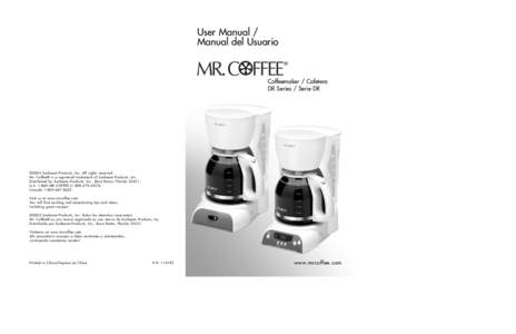 Coffeemaker / Drip brew / Mr. Coffee / Coffee filter / Coffee / Filtration / Coffee preparation / Chemistry / Cooking