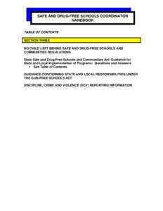 Safe Schools/Healthy Students / Drug policy of the United States / Office of Safe and Drug Free Schools / Article One of the Constitution of Georgia / Government procurement in the United States / United States administrative law / Administration of federal assistance in the United States