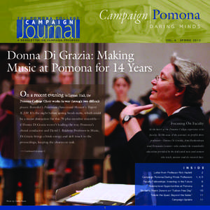 Journal C A M P A I G N Campaign | Pomona DARING