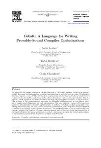 Computing / Programming language implementation / Programming language theory / Compiler / Static single assignment form / Constant folding / Natural transformation / Program optimization / Conditional / Software engineering / Compiler optimizations / Compiler construction