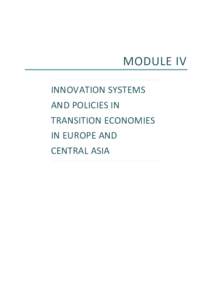 Structure / Microeconomics / Transition economy / European Bank for Reconstruction and Development / Innovation / Knowledge economy / Organisation for Economic Co-operation and Development / Planned economy / Informal sector / Economies / Economics / Economic systems