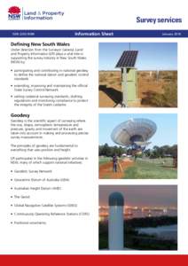Land & Property Information ISSNSurvey services Information Sheet