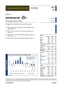 Primary dealers / Stock market / BSE SENSEX / Dow Jones Industrial Average / Earnings before interest /  taxes /  depreciation and amortization / EV/EBITDA / Income / Rathi / Bombay Stock Exchange / Finance / States and territories of India / Investment