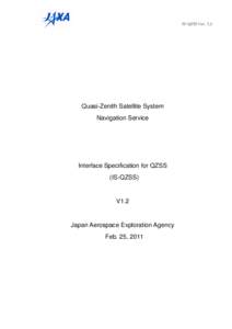 GPS / Navigation / Japanese space program / Avionics / Quasi-Zenith Satellite System / Satellite navigation / Global Positioning System / GPS signals / Japan Aerospace Exploration Agency / Technology / Satellite navigation systems / Spaceflight