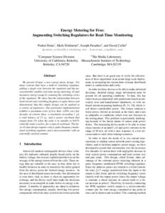 Energy Metering for Free: Augmenting Switching Regulators for Real-Time Monitoring