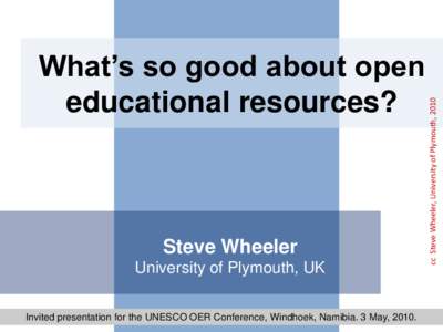 What’s so good about open educational resources?