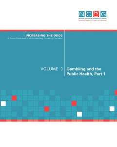 ©2009 National Center for Responsible Gaming. All rights reserved. Parts of this publication may be quoted as long as the author(s) and the NCRG are duly recognized. No part of this publication may be reproduced or tra