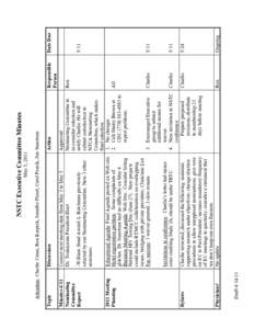 NSTC / Meetings / Minutes / Parliamentary procedure