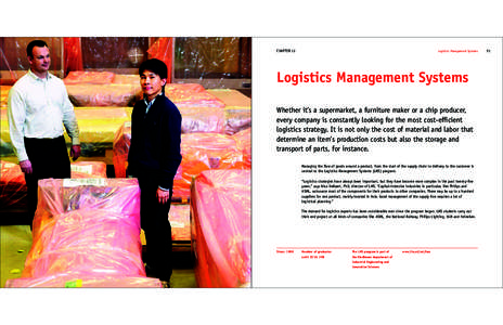 50  CHAPTER 12 Logistics Management Systems