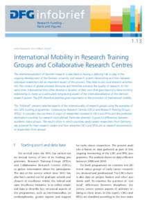 infobrief Research Funding – Facts and Figures 1.13 Anke Reinhardt and William Dinkel