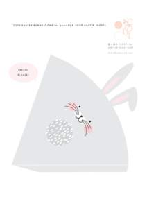 CUTE EASTER BUNNY CONE for your FOR YOUR EASTER TREATS  we-are-scout.com F O R P E R S O N A L U S E O N LY  