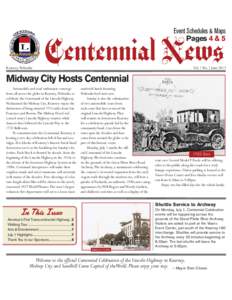 Event Schedules & Maps Pages 4 & 5 Kearney, Nebraska  Centennial News