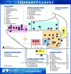 FA I R B A N K S C A M P U S WEST RIDGE UPPER CAMPUS LIVING  1	Akasofu