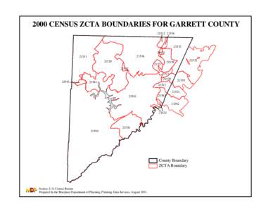 2000 CENSUS ZCTA BOUNDARIES FOR GARRETT COUNTY[removed][removed]