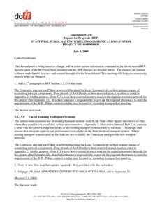 SW Public Safety Wireless Communications System Addendum #12