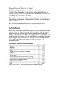 Microsoft Word - Glasgow Museums Visitor Survey Report March 2011.doc