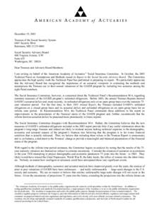 Social Security letter (Dec. 19, 2003)
