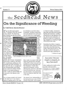 Seedhead News - No. 71, Winter Solstice 2000