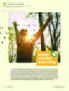 green solutions  entergy embraces clean energy