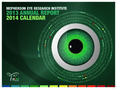 MCPHERSON EYE RESEARCH INSTITUTEANNUAL REPORT 2014 CALENDAR | 1