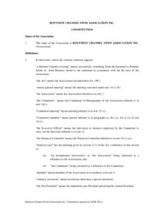 Microsoft Word - Rottnest Channel Swim Association Inc. Constitution _passed at AGM 2011_