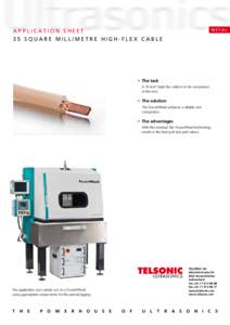 Metal  Application sheet 35 square millimetre high-flex cable  	 The task