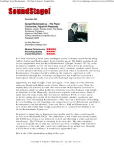 Sergei Rachmaninov - The Piano Concertos; Hough & Litton