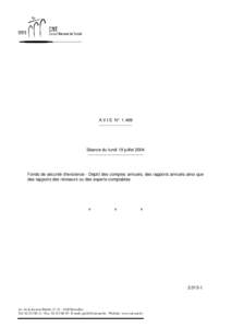 A V I S N° 1.489 ----------------------- Séance du lundi 19 juillet 2004 ---------------------------------------