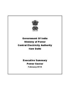 Government Of India Ministry of Power Central Electricity Authority