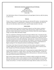 Academia / Association of Public and Land-Grant Universities / American Association of State Colleges and Universities / Kennesaw State University / Kennesaw /  Georgia / Marietta /  Georgia / Institutional research / Georgia Institute of Technology / Cobb County /  Georgia / Georgia / Atlanta metropolitan area