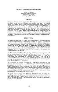 TRIANGULATIONS FOR RUBBER-SHEETING Daniel W. Gillman Statistical Research Division