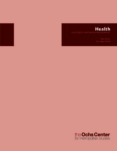 Health[removed]State of Chattanooga Region Report Ione Farrar December 2008