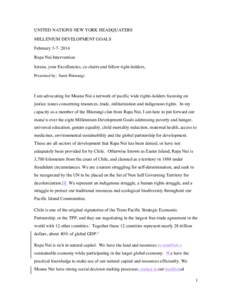 Microsoft Word - Rapanui MDG TPP Policy11-2.doc