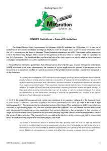 MigrationWatch UK - Briefing Paper