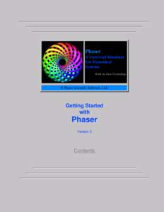 Phaser A Universal Simulator For Dynamical Systems Built on Java Technology