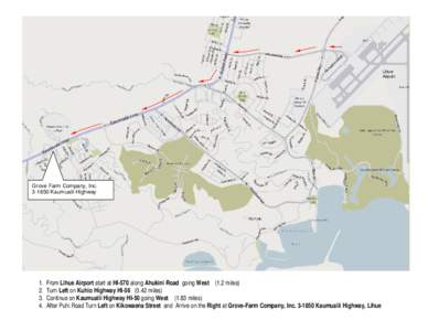Microsoft Word - Lihue Airport to[removed]Kaumualii Hwy.doc