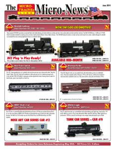 June[removed]Norfolk Southern Road Numbers NS[removed]NS 2203	  NEW SW1500 LOCOMOTIVE!