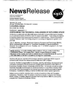 Langley Research Center / Vision for Space Exploration / Space exploration / NASA / Space Development Steering Committee / Spaceflight / Human spaceflight / Mars exploration
