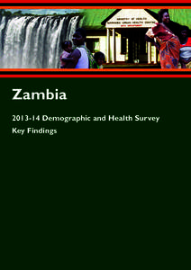 ZambiaDemographic and Health Survey Key Findings This report summarizes the findings of theZambia Demographic and Health Survey (ZDHS) carried out by the Central Statistical Office (CSO) in partnership