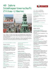 40 Jahre Städtepartnerschaft Zittau-Liberec Turm - Lidove sady (Volkshaus), www.zooliberec.cz/lidovesady/cz,