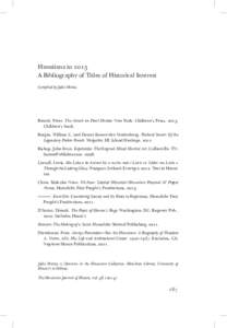 Hawaiiana in 2013 A Bibliography of Titles of Historical Interest Compiled by Jodie Mattos Benoit, Peter. The Attack on Pearl Harbor. New York: Children’s Press, 2013. Children’s book.