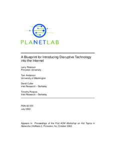 Software testing / Distributed data storage / File sharing networks / Distributed computing architecture / Network architecture / PlanetLab / Overlay network / Peer-to-peer / Resilient Overlay Network / Computing / Concurrent computing / Distributed computing