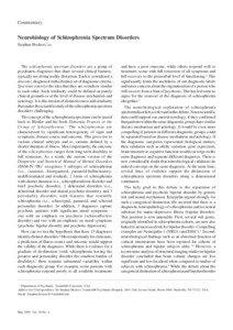 Neurobiology of Schizophrenia Spectrum Disorders—Stephan Heckers  431