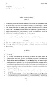 11  LCHouse Bill 1 By: Representative Franklin of the 43rd