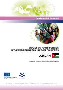 EuroMed Youth III Programme  STUDIES ON YOUTH POLICIES IN THE MEDITERRANEAN PARTNER COUNTRIES  JORDAN